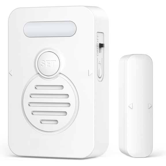 Door Alarms for Safety, Door Alarms When Opened, Window with Voice Alert, 4-Level Adjustable Volume, Refrigerator Sensor Pool for ?Fridge?Garage and Window