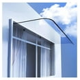 Door Awning Outdoor, Transparent Invisible Rain Shelter Cover, Curved