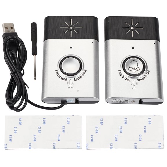 Door Bell Alarm, Door , Long Standby Time Voice 2-Way Intercom Smart Wireless Battery Powered For Home Security Door, Office