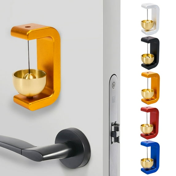 Door Bell for Shopkeepers, Zen Magnetic Wood Doorbell When Door Opens for Business, Hanging Door Chime for Entrance, Fridge Sticker and Garden Door, 3x1.6 Inches (Clear Sound)