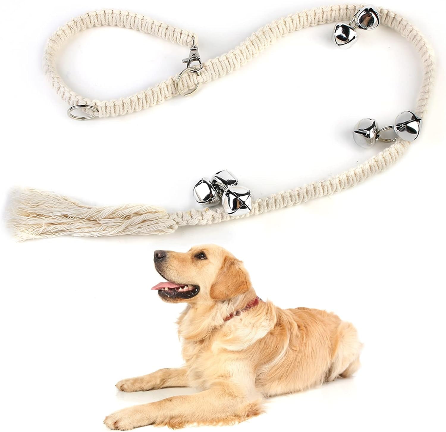 Door Bells for Dog, Adjustable Hanging Dogs Door Bell, Potty Training