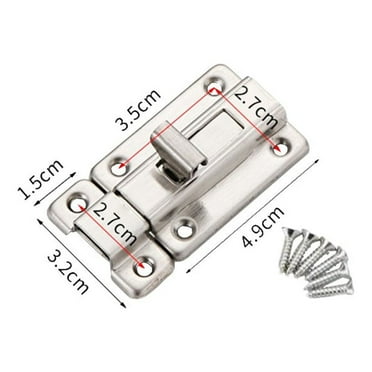 Door Bolt Stainless Steel Door Security Slide Latch Lock Bolt Door Latch Rust Proof For Door Corral Animal Fence Hardware Parts-2Inch