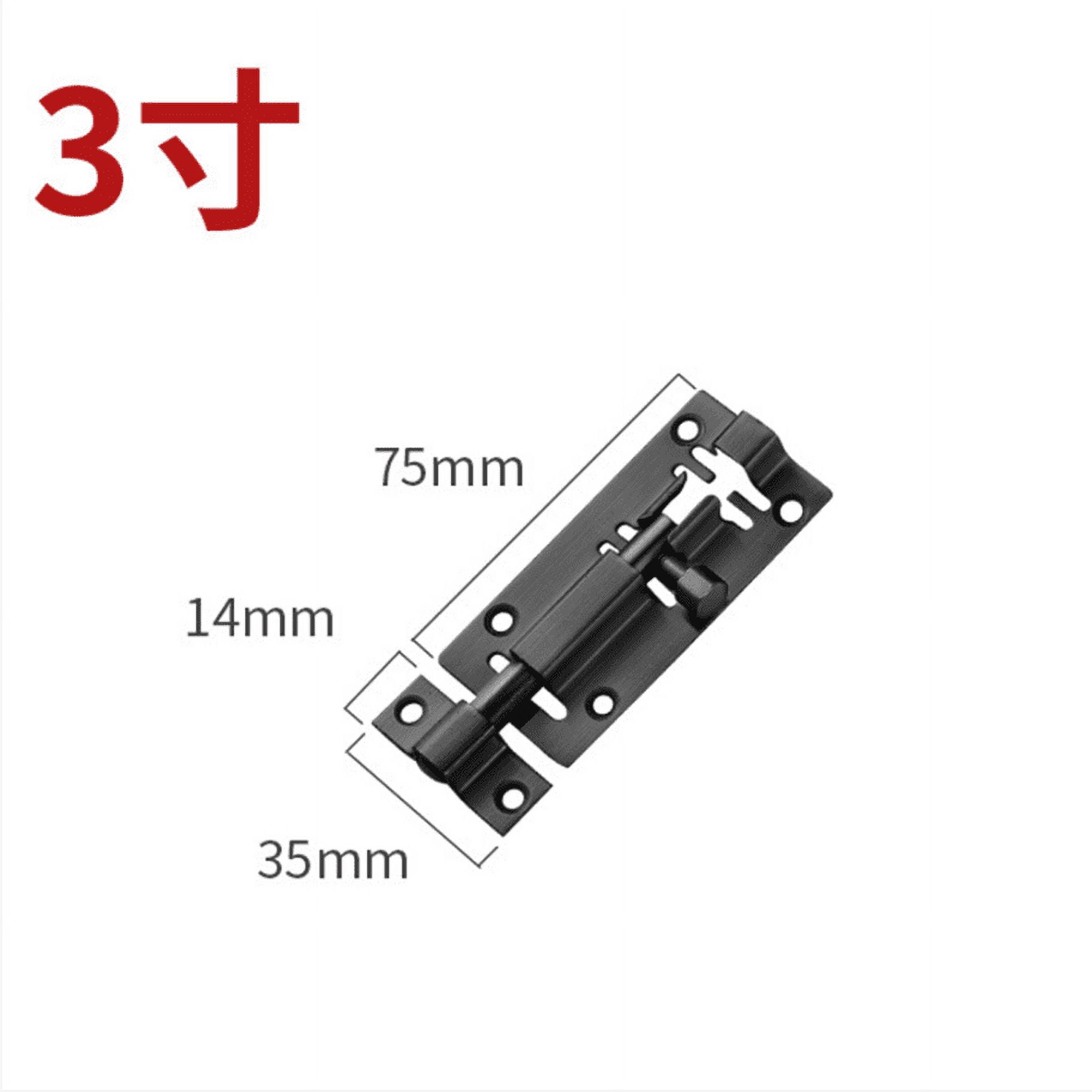 Door Bolts Lock Gate Bolt 3" 75mm , Security Slide Latch Lock Stainless