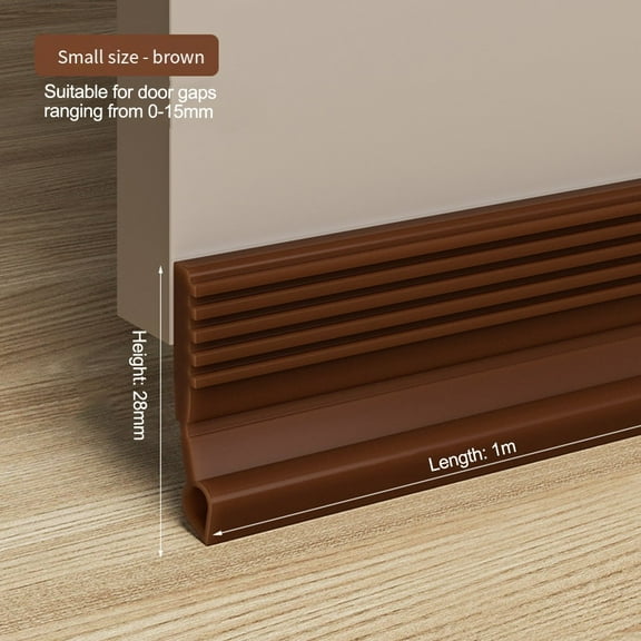 Door Bottom Seal Strip Height Door Seal Strip TPE Under 1M Self Sticky Dustproof Windproof Striping Door Draft Blocker