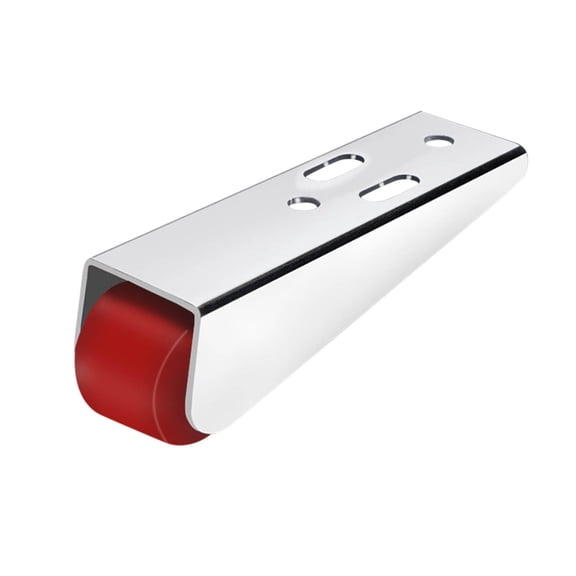 Door Bottom Wheel Support Bracket, Usupdd Heavy Duty Swivel Caster for Wooden Door, Quiet Nylon Roller for Smooth Floor Protection with Galvanized Alloy Bracket