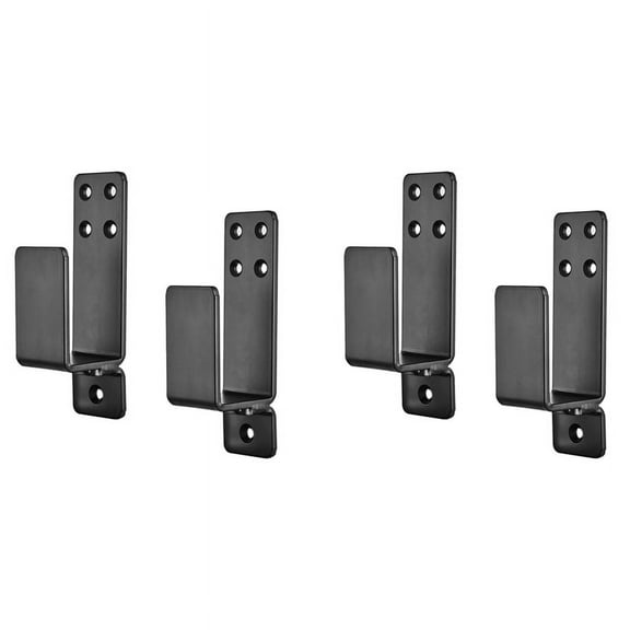 Door Brackets,4 Pack Drop Open Bar Holder for Home Security, 2X4 Brackets Prevent Unauthorized Entry