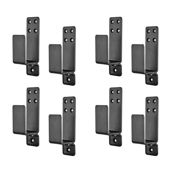 Door Brackets,8 Pack Drop Open Bar Holder for Home Security, 2X4 Bar Brackets Prevent Unauthorized Entry