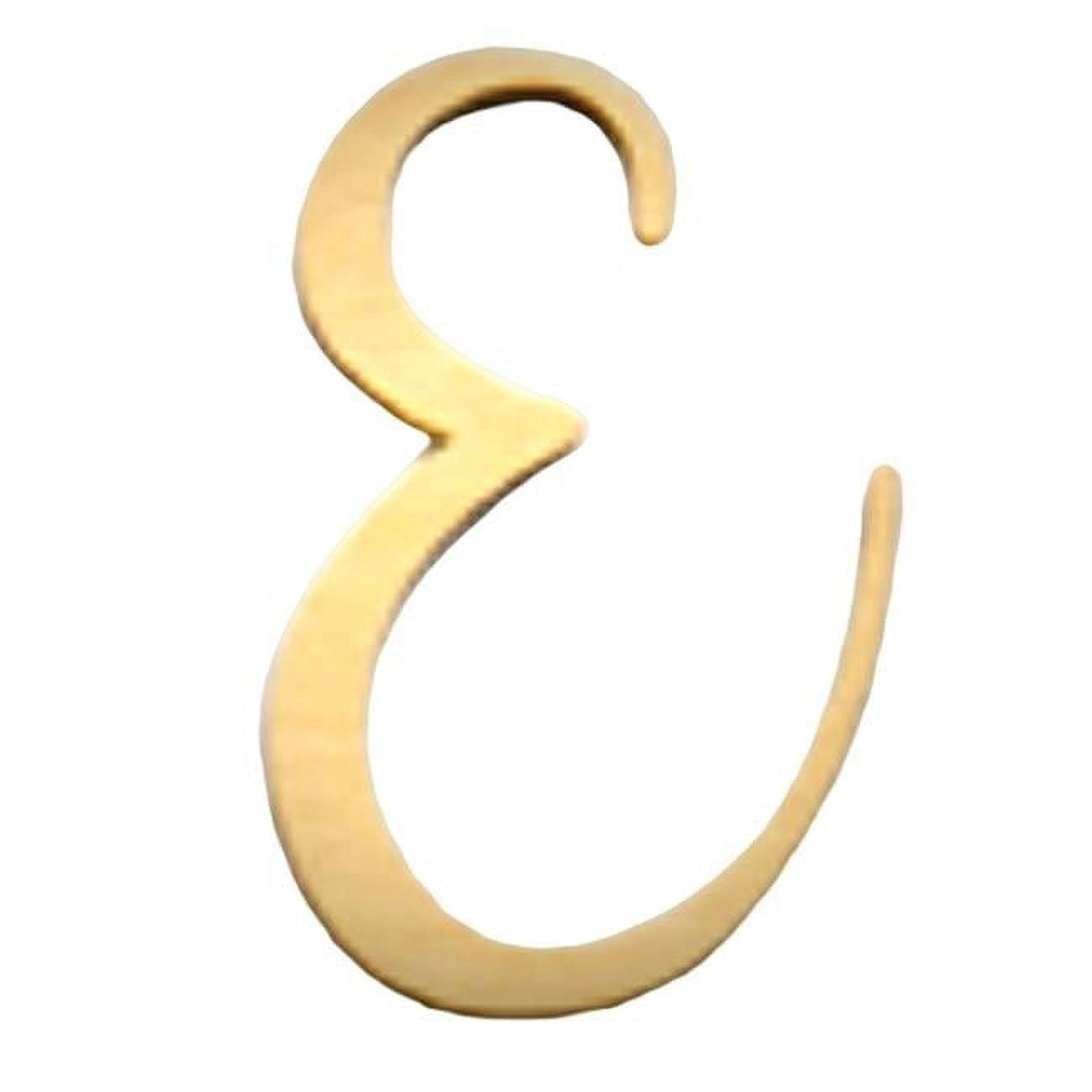 Door Brass Address Numbers for Mailbox Apartment Room House Decorative Signs - House Letters E