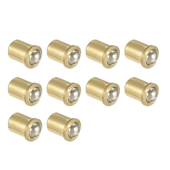 Unique Bargains Door Furniture Closet Drawer 7mm Dia Brass Ball Catch Latch Catcher 10Pcs