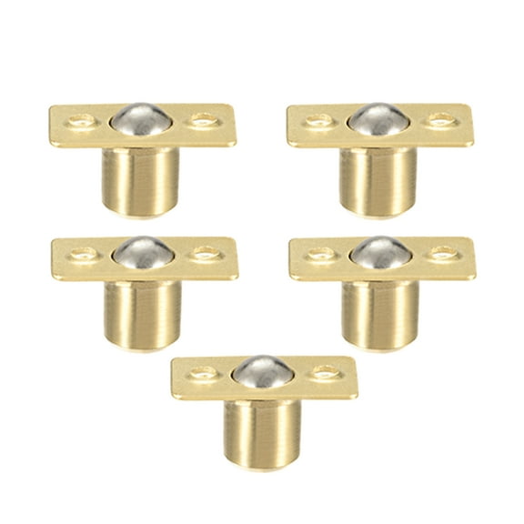 Unique Bargains Door Furniture Closet Drawer 9.5mm Shaft Dia Brass Ball Catch Latch Catcher 5 Sets