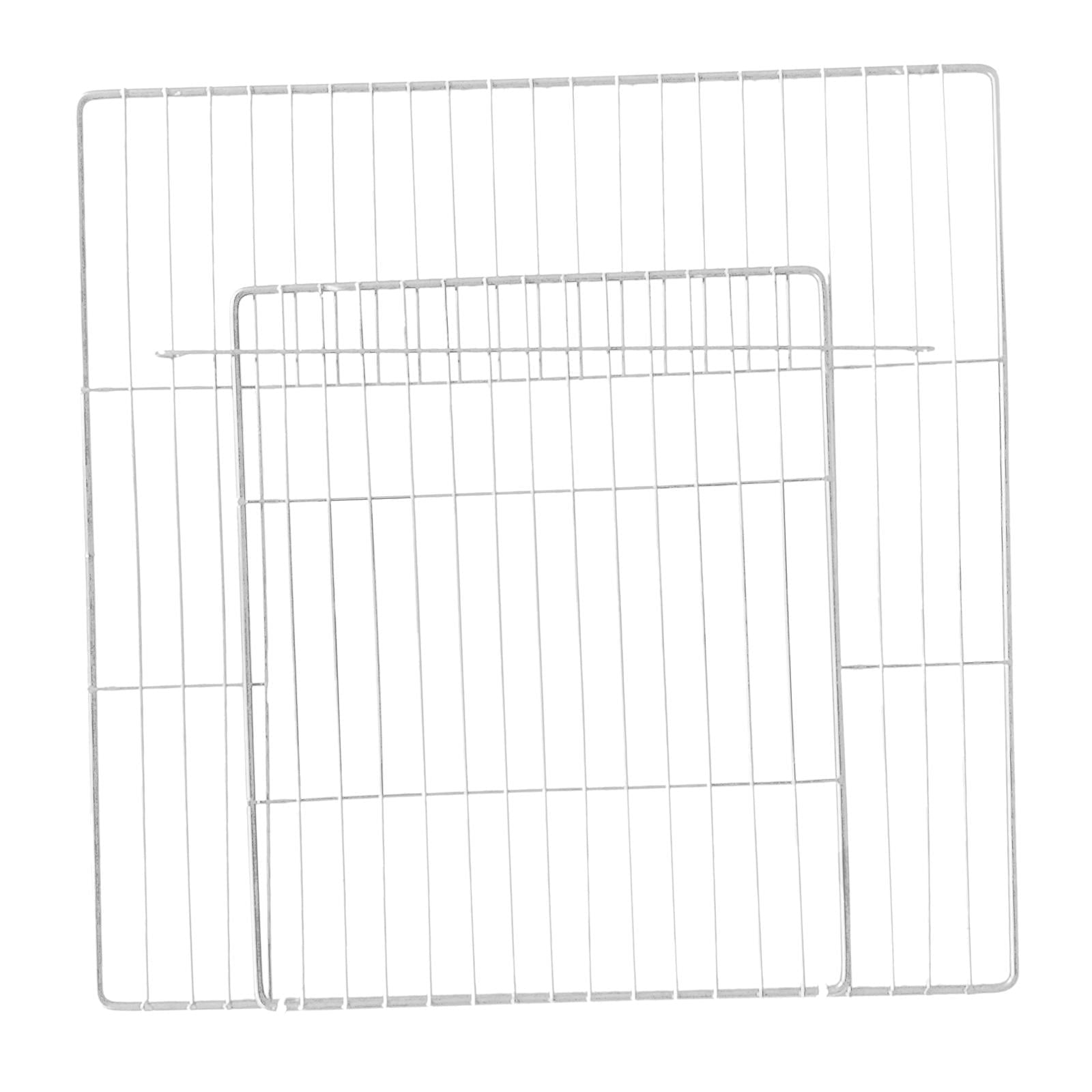 Door Cage Iron Yard Rabbit Fence Expandable Small Animals Panel White Dense Grid