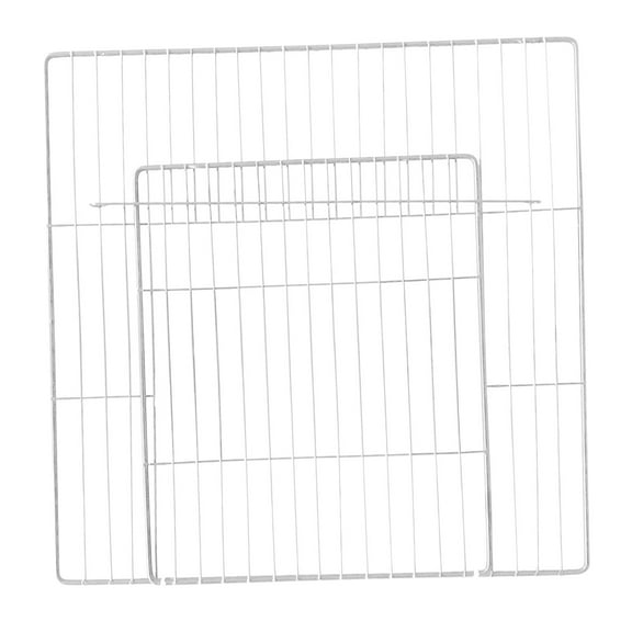 Door Cage Iron Yard Rabbit Fence Expandable Small Animals Panel White Dense Grid