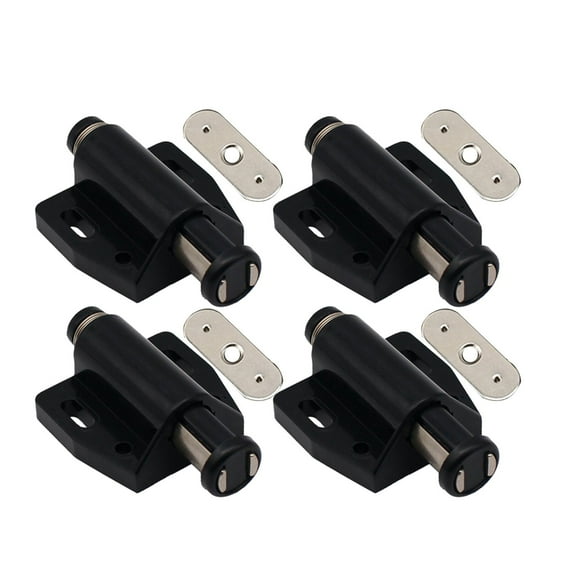Door Catch Push Open Touch Latchs Plastic Soft Close Strong Spring Loaded Closure Pack of 4