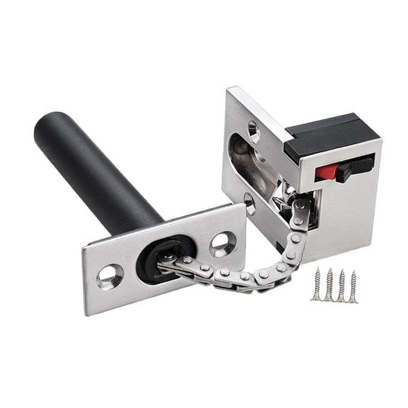 Door Chain Lock Security Door Chain Fittings Thickened Gate Hardware Security Chain Lock Bolts Lock for Door for Hotel argent