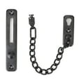 thumbnail image 1 of Door Chain Lock Stainless Steel Anti-theft Chain Lock Door Security Chain Guard for Home Hotel, Heavy Duty Latch Lock for Inside Door, Black, 1 of 8