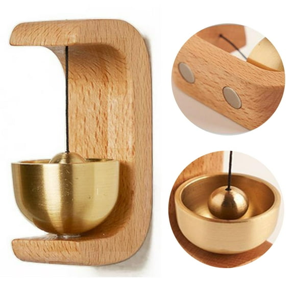 Door Chime,Door Chimes When Door Opens,Door Bell,Bell For Door,Magnetic Door Chime,Shopkeepers Bell For Door Opening,Shopkeepers Bell,Bell For Door Opening(Logs 2.75*1.37*0.98in)from QiwagFerng