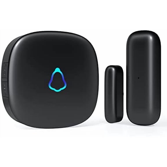Door Chime,  Wireless Door Open Contact Sensor Alarm with 500 FT Range, 58 Chimes and 5 Volume Levels for Business/Store/Home/Office When Entering, 1 Transmitter + 1 Plug-in Receiver