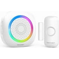 thumbnail image 1 of Door Chimes When Door Opens, Wireless Door Sensor Chime Alarm with 1000Ft Range, 61 Songs, 5 Volume Levels, RGB Light, Door Chime for Business/Store/Home/Office When Entering, 1 of 3