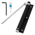 thumbnail image 1 of Heavy Duty Automatic Door Closer with Safety Spring for Home Use Black Stainless Steel Aluminum, 1 of 6