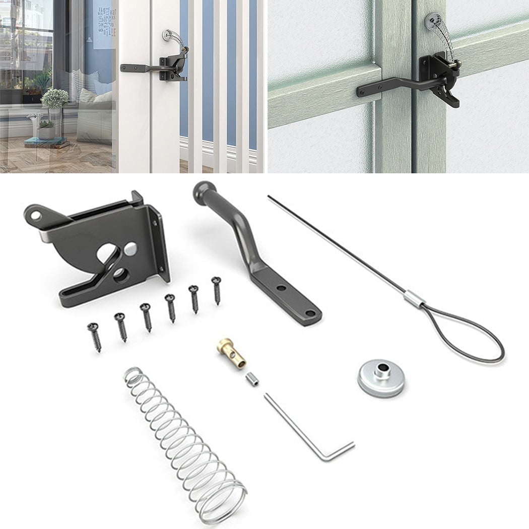 Door Closer Fence Gate Latch Buckles With Rope Automatic Door Spring