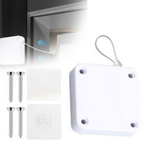 Door Closer Kit (Sliding Door Arm, Automatic Closer), White 1Pc, Automatic Door Closer, Adhesive Installation, No Drilling, 1000G Pull Force, For Interior & Screen Doors, Meiiso