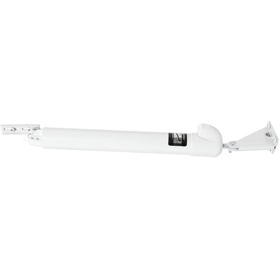 Door Closer - Single Unit Set (White) - Standard load door closer with touch button hold-open function and smooth closing action - Suitable for (medium and light) storm doors, screen doors
