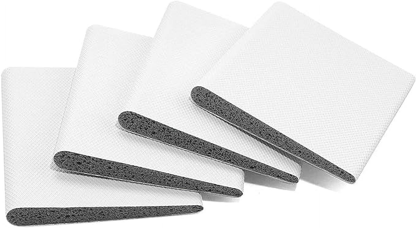 Door Corner Seal Exterior Door Frame Seal Wedge Draft Stopper with Adhesive 4 Pack, White