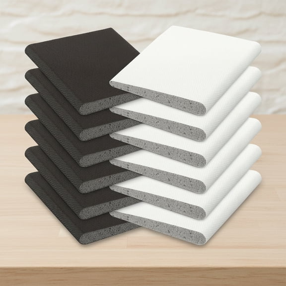 Door Corner Seals Self Adhesive Exterior Door Frame Seal Weather Stripping Corner Pad Foam Draft Stopper Gap Filler Bottom for Weather Protection, Isolation of Noise