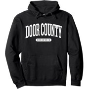 YAAMEI Door County Hoodie Sweatshirt College University Style WI US Pullover Hoodie