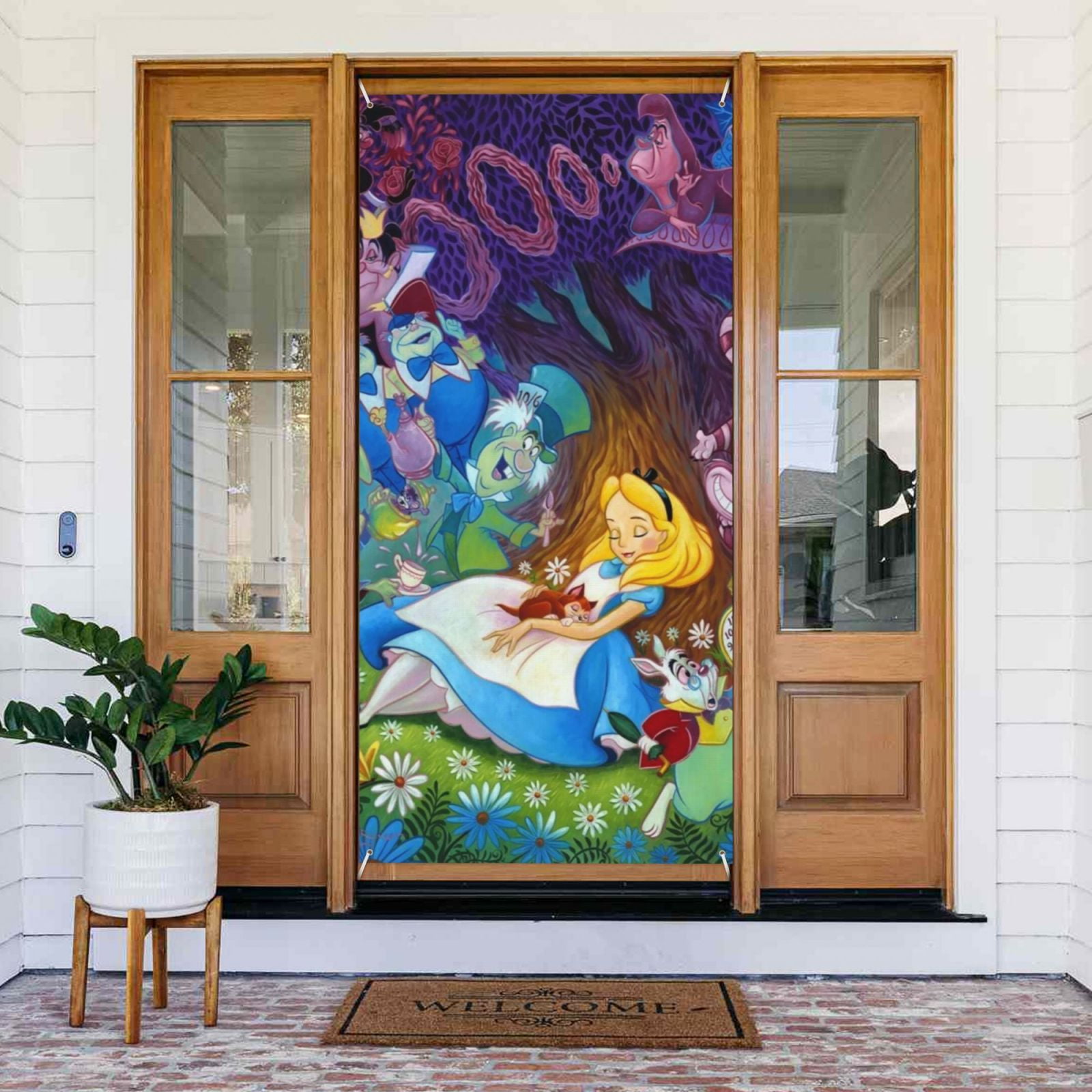 【alice♩】オーダー壁面飾り Door Cover Decoration Alice in Wonderland Hanging Banner Backdrop