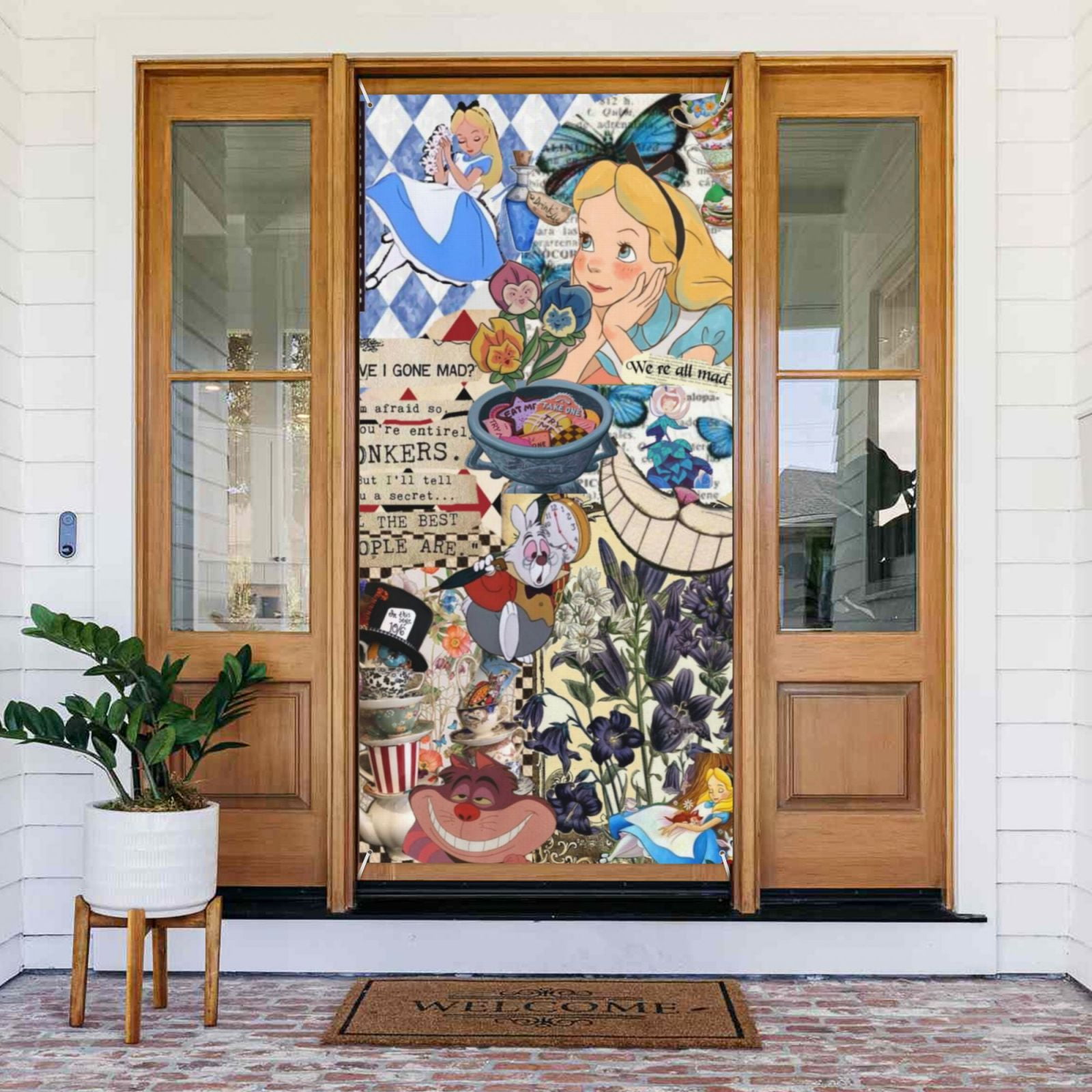 【alice♩】オーダー壁面飾り Door Cover Decoration Alice in Wonderland Hanging Banner Backdrop