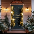 thumbnail image 1 of Door Cover Decoration Welcome Home Front Door Cover Xmas Hanging Banner Background for Christmas Xmas Holiday Winter Home Indoor Outdoor Decoration Supplies, 1 of 6