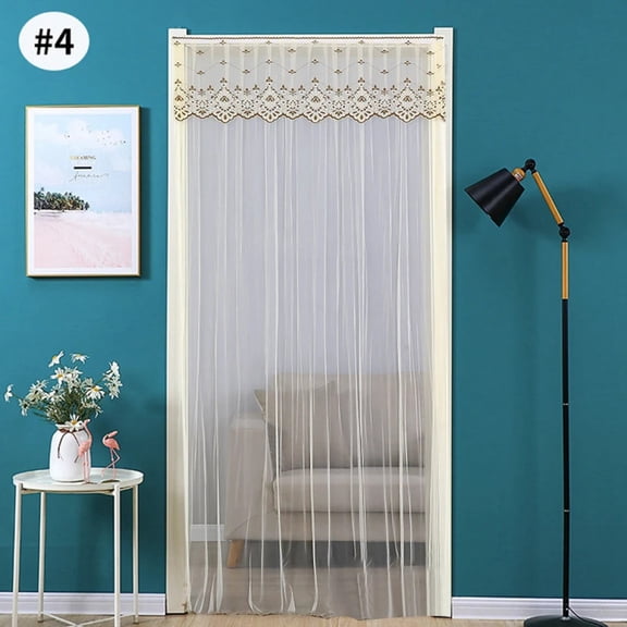 Door Curtain Anti Mosquito Partition Curtain No Punch Bedroom Decoration Lace Curtain Insect Mesh Home Summer Fly Proof Supplies