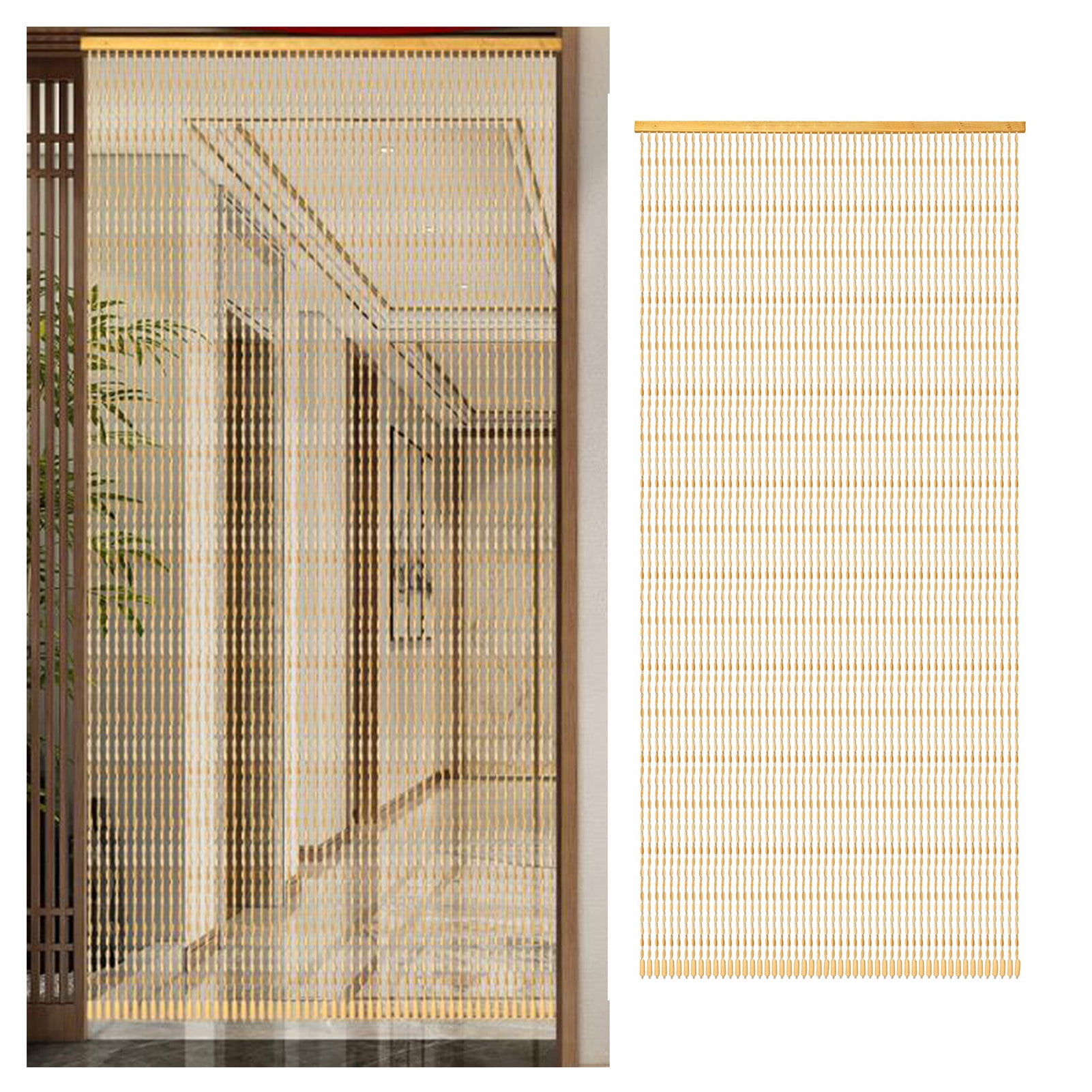 Door Curtain Beaded Curtain, Decorative Curtain String Curtain, Room Divider Curtain, Handmade Hanging Beaded Door Blinds, For Bedroom Living Room Balcony Door