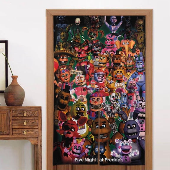 Door Curtain Five Nights at Freddy's Decorations for Party Supplies Props Window Door Cover, Kitchen And Room Partition Shading Home Decoration 86x143cm