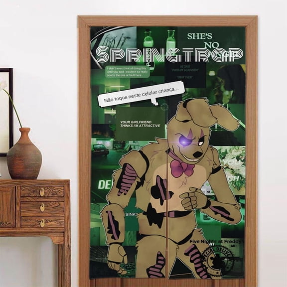 Door Curtain Five Nights at Freddy's Decorations for Party Supplies Props Window Door Cover, Kitchen And Room Partition Shading Home Decoration 86x143cm