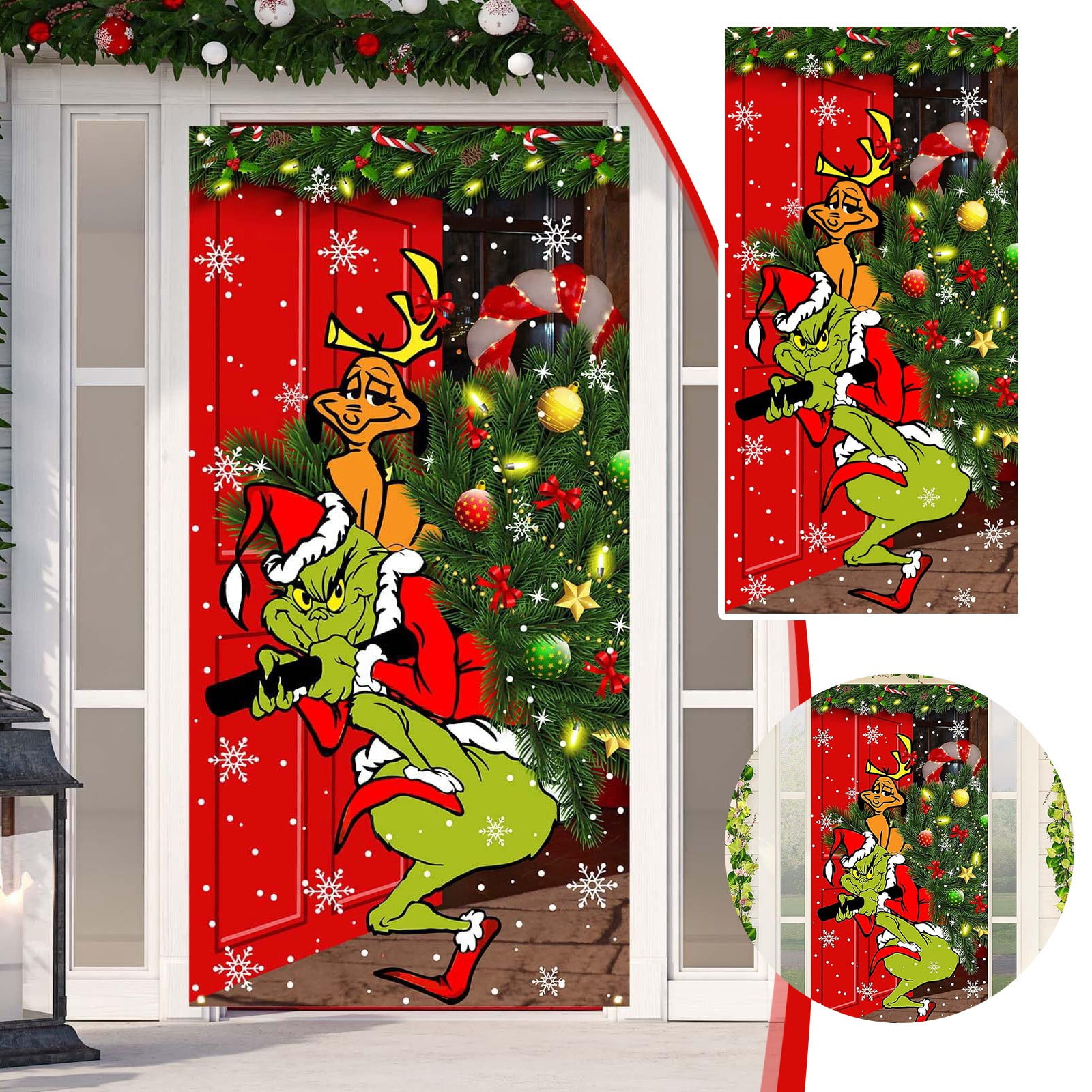 Outdoor Christmas Decorations Grinch Christmas Solar Lights - 20 LED 16ft  Outdoor String Lights With 8 Modes Vehicle Maintenance Hose, image size:1600x1600