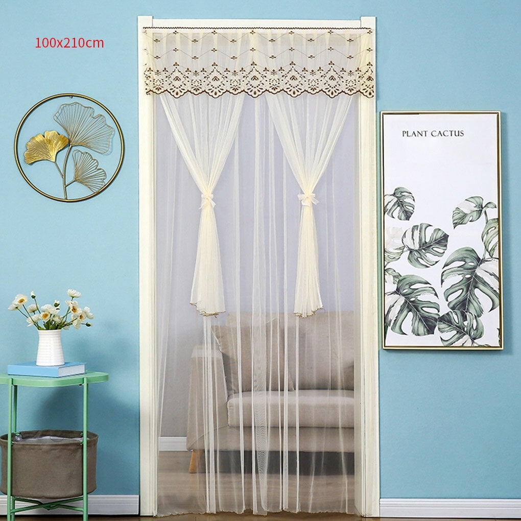 Door Curtain Lace Anti-insect Window Screen Decoration Adhesive ...