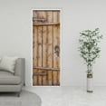 thumbnail image 1 of Door Decal Modern Sticker Cover Wallpaper Removable Waterproof Bedroom Porch Imitation Amoxicillin Glass Door Wood Stickers, 1 of 6