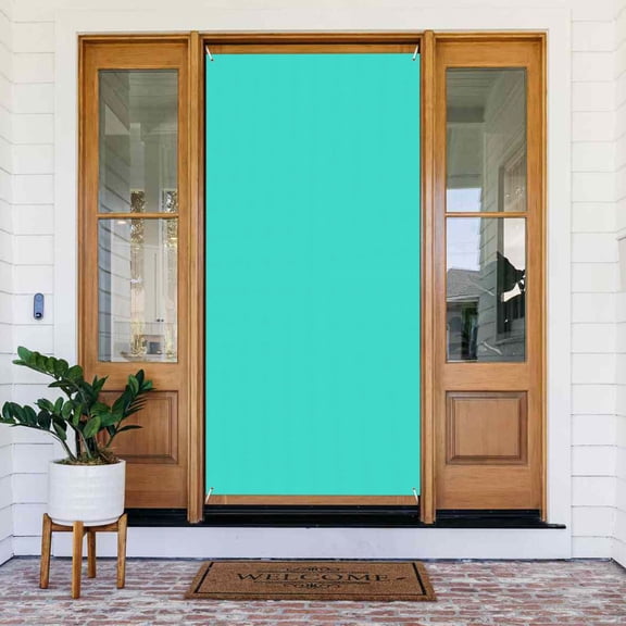 Door Decoration Banner 72.835.4in Strong And Durable Use Safe Folding Light Weight Easy To Hang With A 6 M Rope Teal