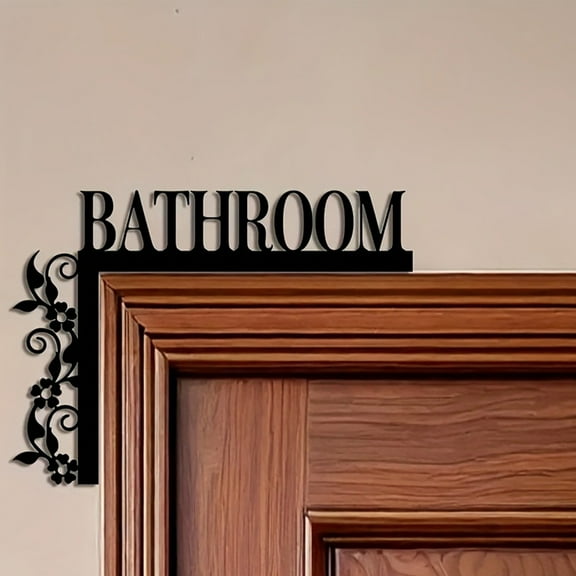 Door Decorations BATHROOM Slogan Letters Door Decorations Slogan Decorative Hanging Signs Stylish Home Decoration