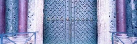 Door Detail St Marks Square Venice Italy Canvas Art - Panoramic Images (36 x 12)