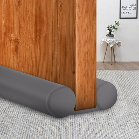 Under Door Draft Blocker Black Door Draft Stopper 38" Noise Reducer Breeze Light Cold Air Guard Sound Proof Door Sweep 32" 36" 38" Weather Stripping Door Bottom Seal Insulation Strip Gap Filler