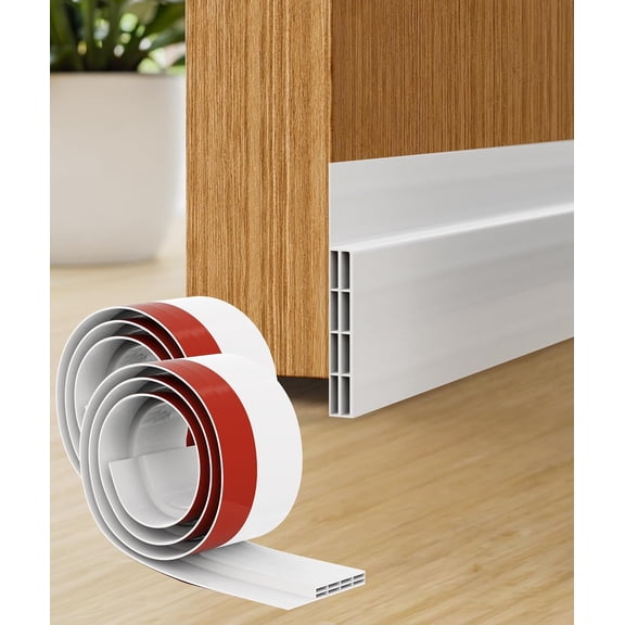 Door Draft Stopper, 1 Sided, Door Sweep, 2 Pack