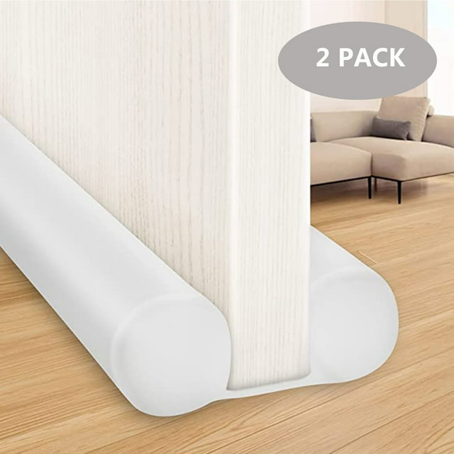 Door Draft Stopper, 2 Pack Bottom Double Sided Door Draft Blockers, 37