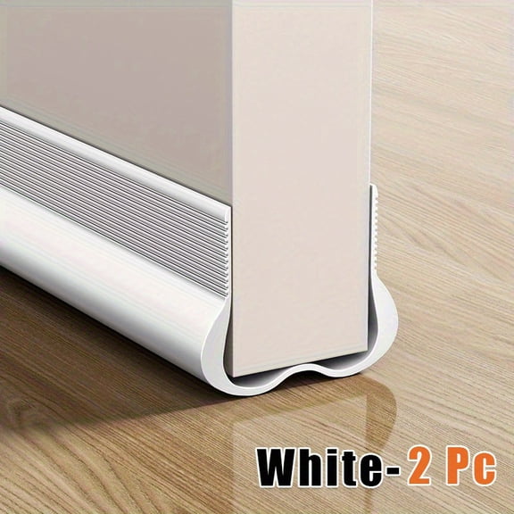 Door Draft Stopper - 36.7" Thick Weather Stripping, Blocks Cold Air/Dust, Noise Reduction, Durable PVC for Indoor/Outdoor Use