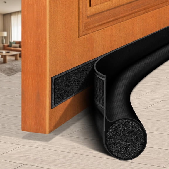 Door Draft Stopper 36 Inch Under Blocker Sweep for Bottom of Reduce Cold Air, Soundproof, Light, Odor, Weather Stripping Seal Strip Fit Interior/Exterior