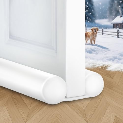 Door Draft Stopper 36in Black - Professional Weather Stripping Door Seal - Adjustable Under Door Breeze Blocker - Universal Energy Saving Gap Filler 2026