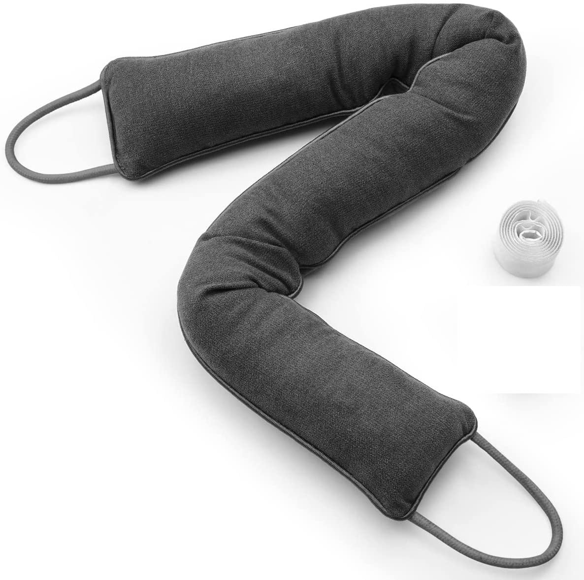 Door Draft Stopper 37”, Weighted Under Door Noise Air Blocker, Heavy