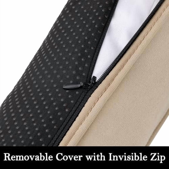 Door Draft Stopper Blocks Hot and Cold Air with Removable Washable Cover for Bottom of Door, All-Season Seal for Noise, Light, Dust, Door Sweep for Gaps Up to 3", Home Essentials, 38", Beige